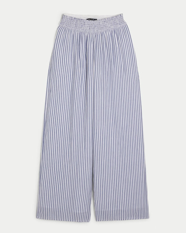 Adjustable Rise Wide-Leg Palazzo Pants | Hollister (US)