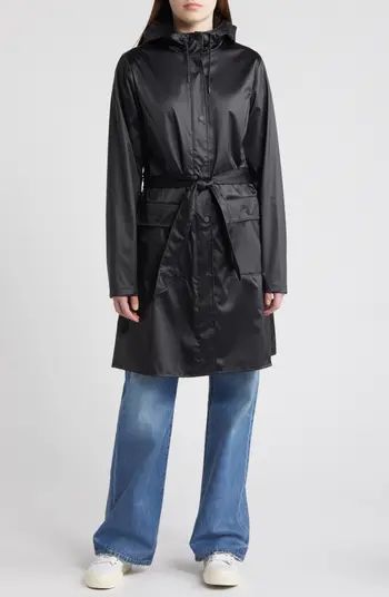 Rains Curve Waterproof Belted Jacket | Nordstrom | Nordstrom