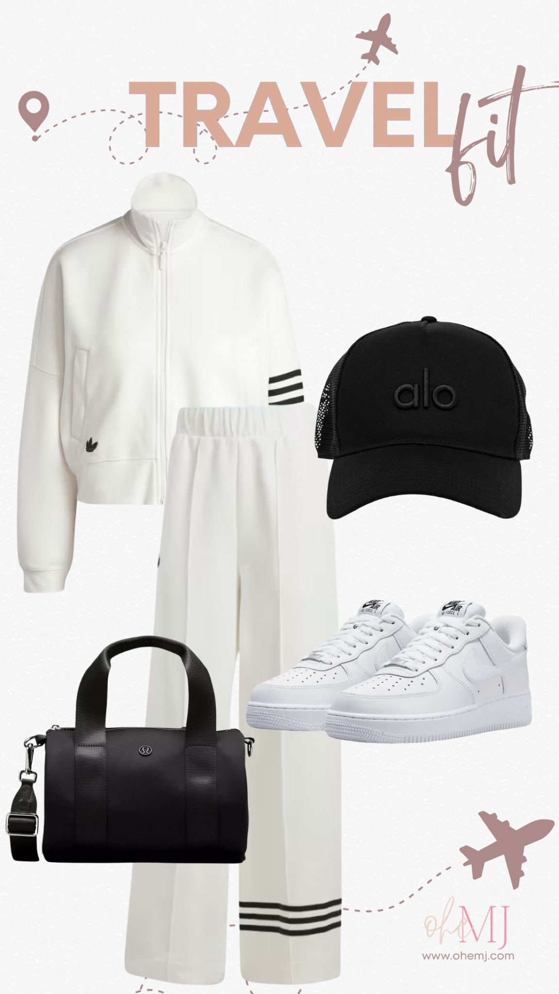 Travel fit, splurge
#alohat
#whitenike
#Lululemoncrossbody
#Travelset

#LTKTravel #LTKStyleTip #LTKShoeCrush