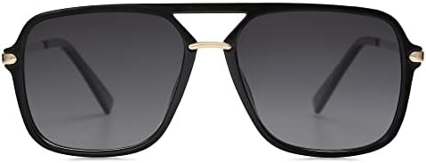 SOJOS Sunglasses for Women & Men, Square, Retro, Polarized Lens, Trendy Aviator, 90s Shades | Amazon (US)