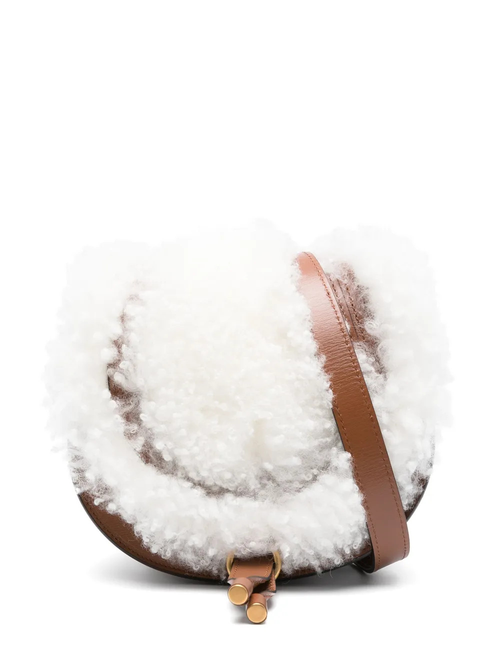 Chloé Small Marcie Leather Bag | Brown | FARFETCH BR | Farfetch (BR)