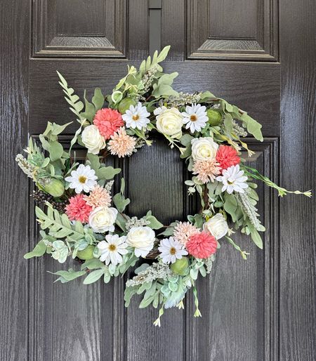 Amazon floral wreath for front door 🌸 



#LTKSeasonal #LTKhome