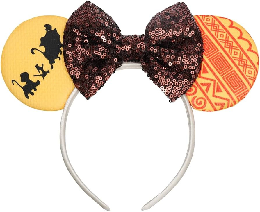 ETLUK Mouse Ears Headband, Animal Mouse Ears with Sequin Bow for Women Girls, Parks Ears for Cosp... | Amazon (US)