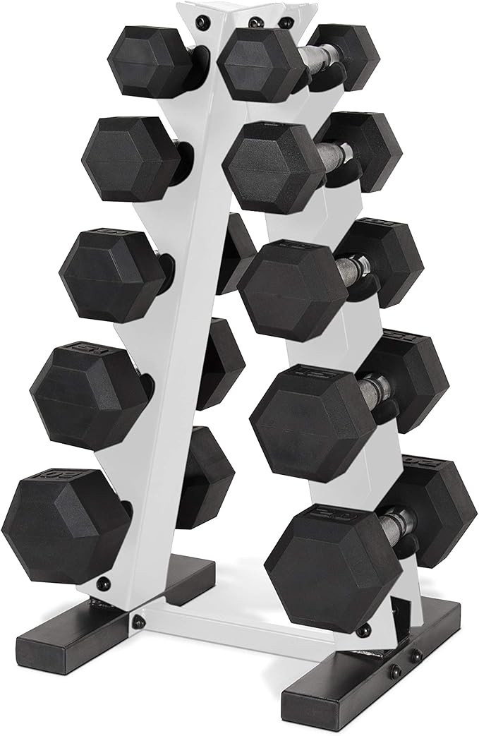 CAP Barbell 150-Pound Dumbbell Set with Rack, Multiple Options | Amazon (US)