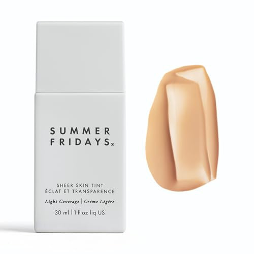 Summer Fridays Sheer Skin Tint - Skin Tint with Hyaluronic Acid - Helps Diminish Uneven Skin Tone - Sheer to Light Coverage - Shade 2 - Light with Cool Undertones (1 Fl Oz) | Amazon (US)