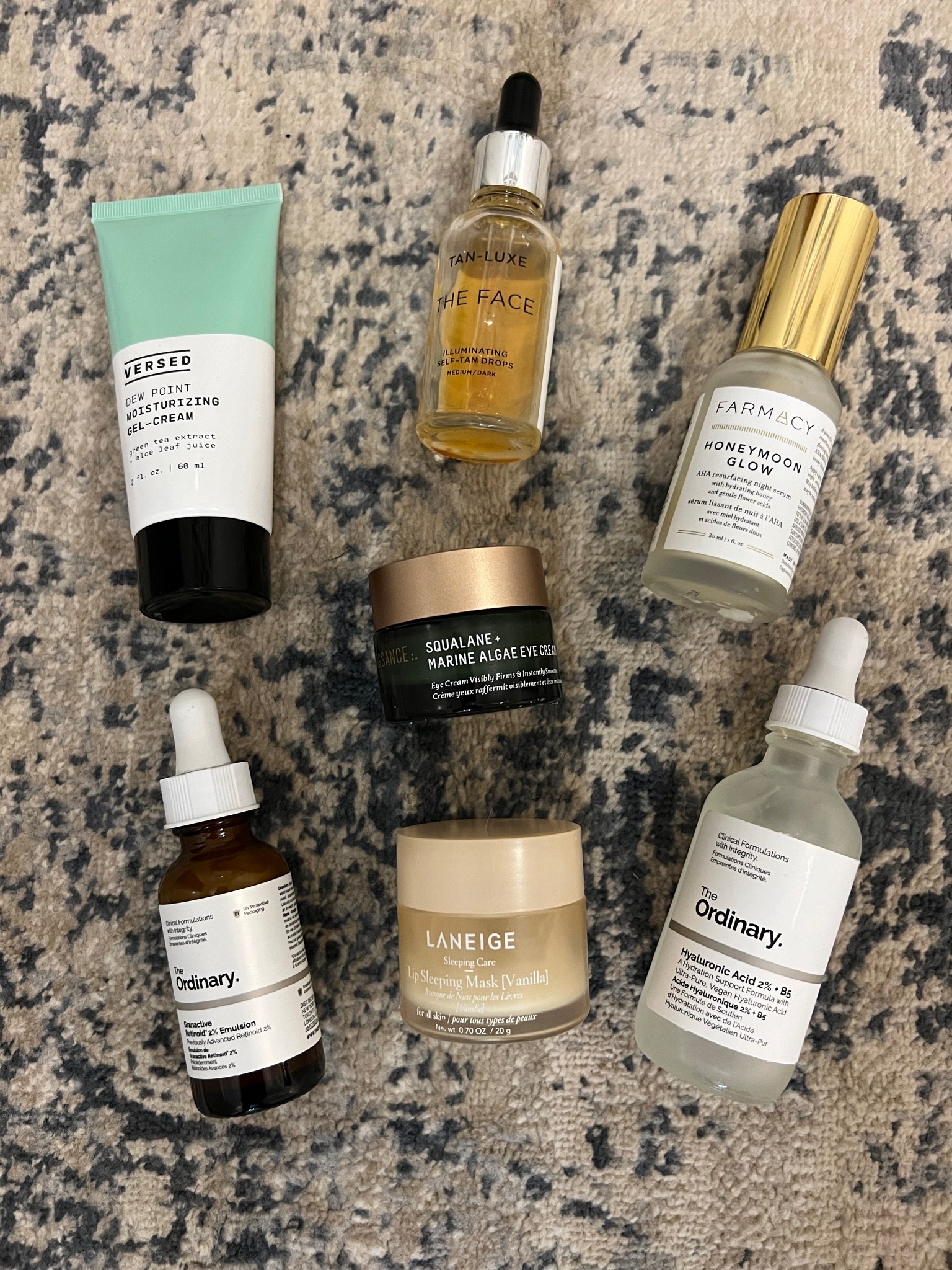 Nighttime skincare routine

Skincare products, retinol, hyaluronic acid, eye cream, moisturizer, face self tanner, lip mask, AHA serum, Sephora

#LTKbeauty #LTKsalealert