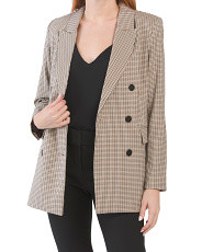 Patterned Double Breasted Blazer | Marshalls