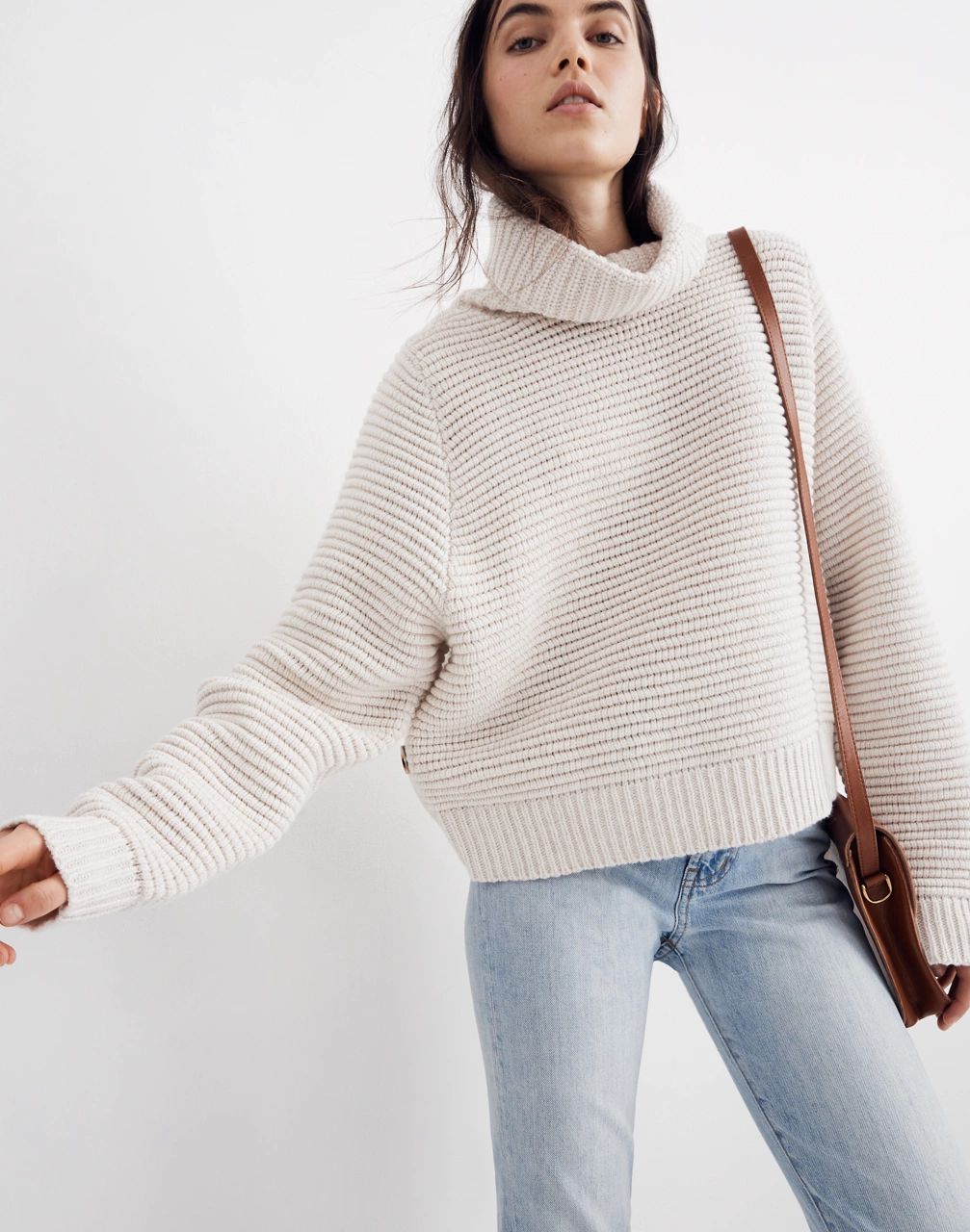 Side-Button Turtleneck Sweater | Madewell