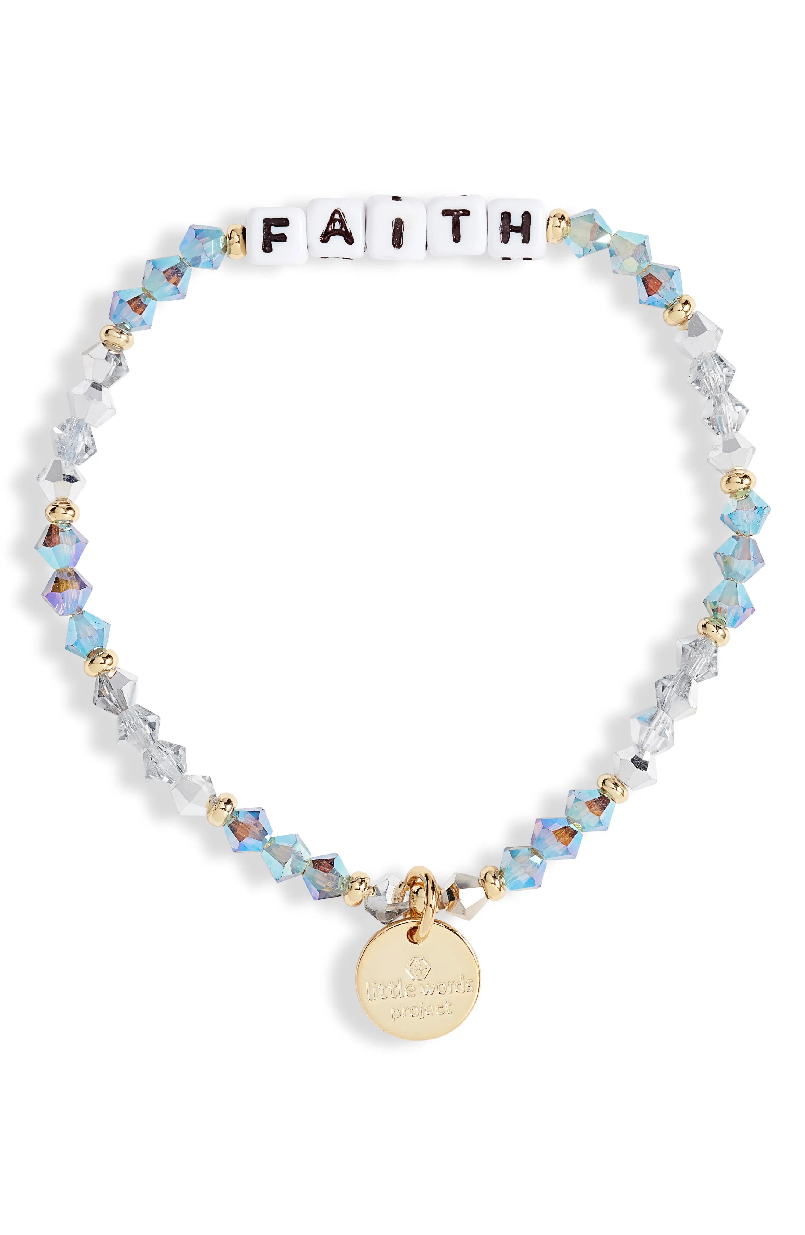 Women's Little Words Project Faith Beaded Stretch Bracelet | Nordstrom