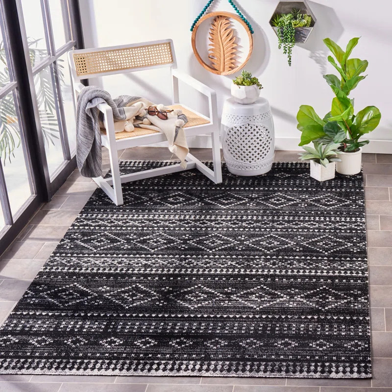 Ragnar Performance Gray/Black Rug | Wayfair North America