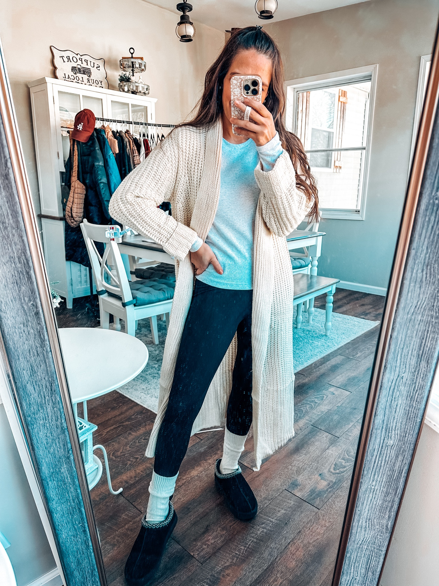 The coziest Amazon look! 
Cardigan smalls
Grey top small 
Leggings small short 
Shoes tts 

#LTKPetite #LTKStyleTip #LTKFindsUnder50