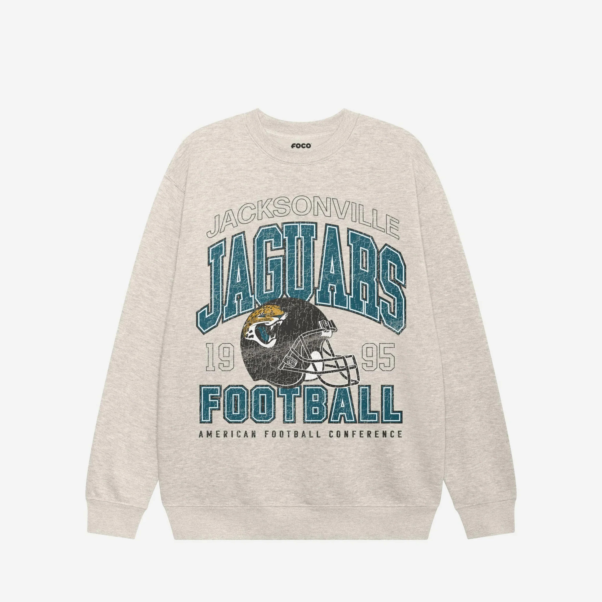 Jacksonville Jaguars Varsity Crew Neck Sweatshirt | FOCO inc