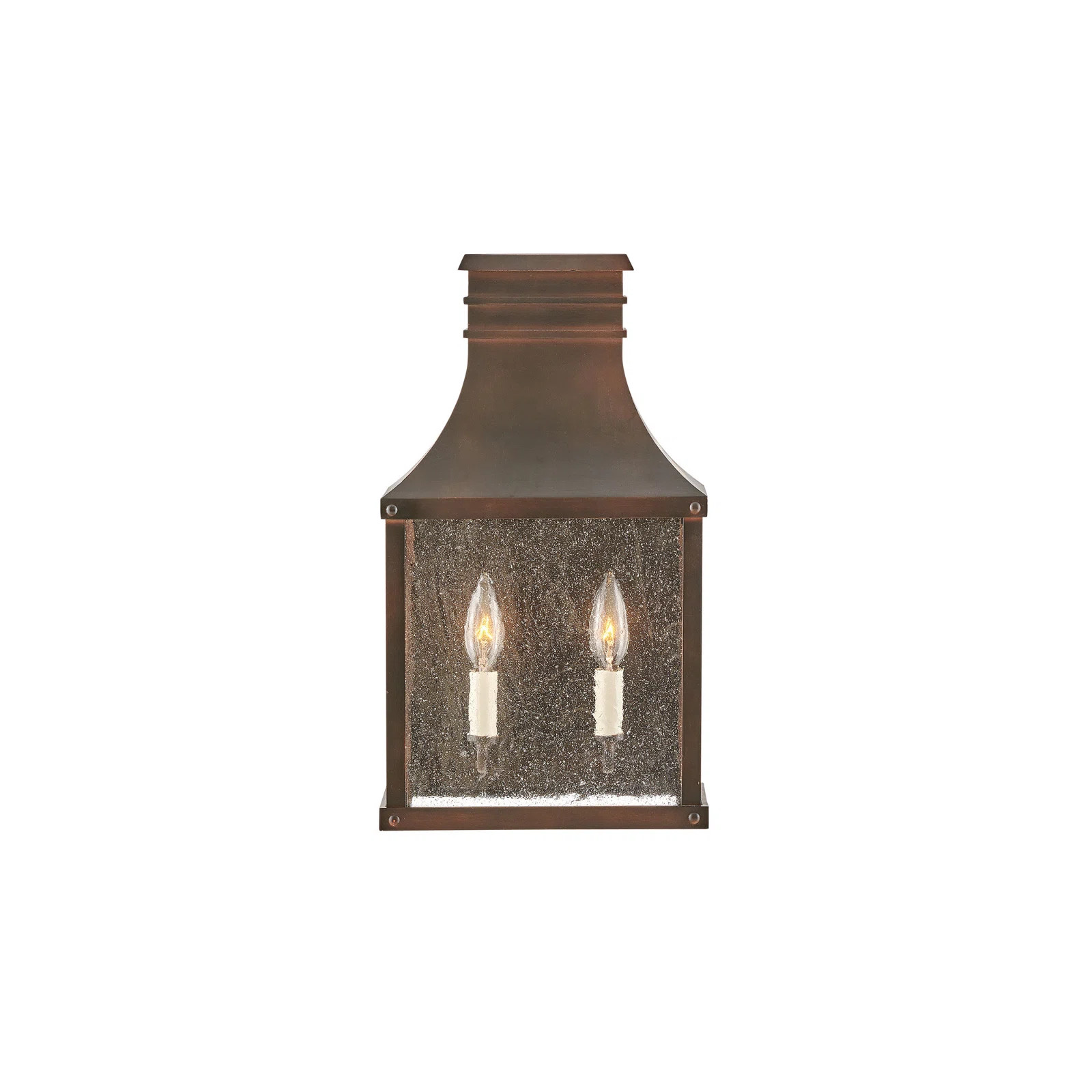 Trent Austin Design® Drexil 2 - Bulb 17.25" H Seeded Glass Outdoor Wall Lantern & Reviews | Wayf... | Wayfair North America
