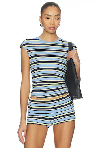 Nolan Top in Iris Stripe | Revolve Clothing (Global)