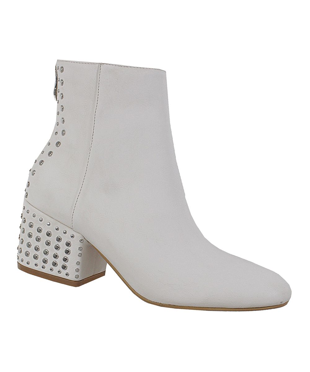 Yoki Women's Casual boots white - White Nonita Bootie - Women | Zulily