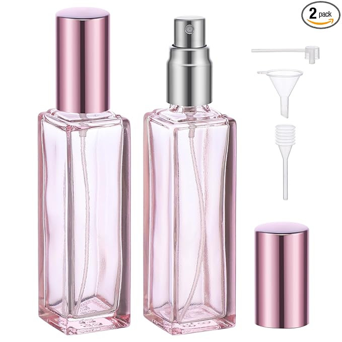Segbeauty 2pcs Perfume Atomizer, 20ml Cologne Travel Bottle Refillable, Empty Small Perfume Spray... | Amazon (US)