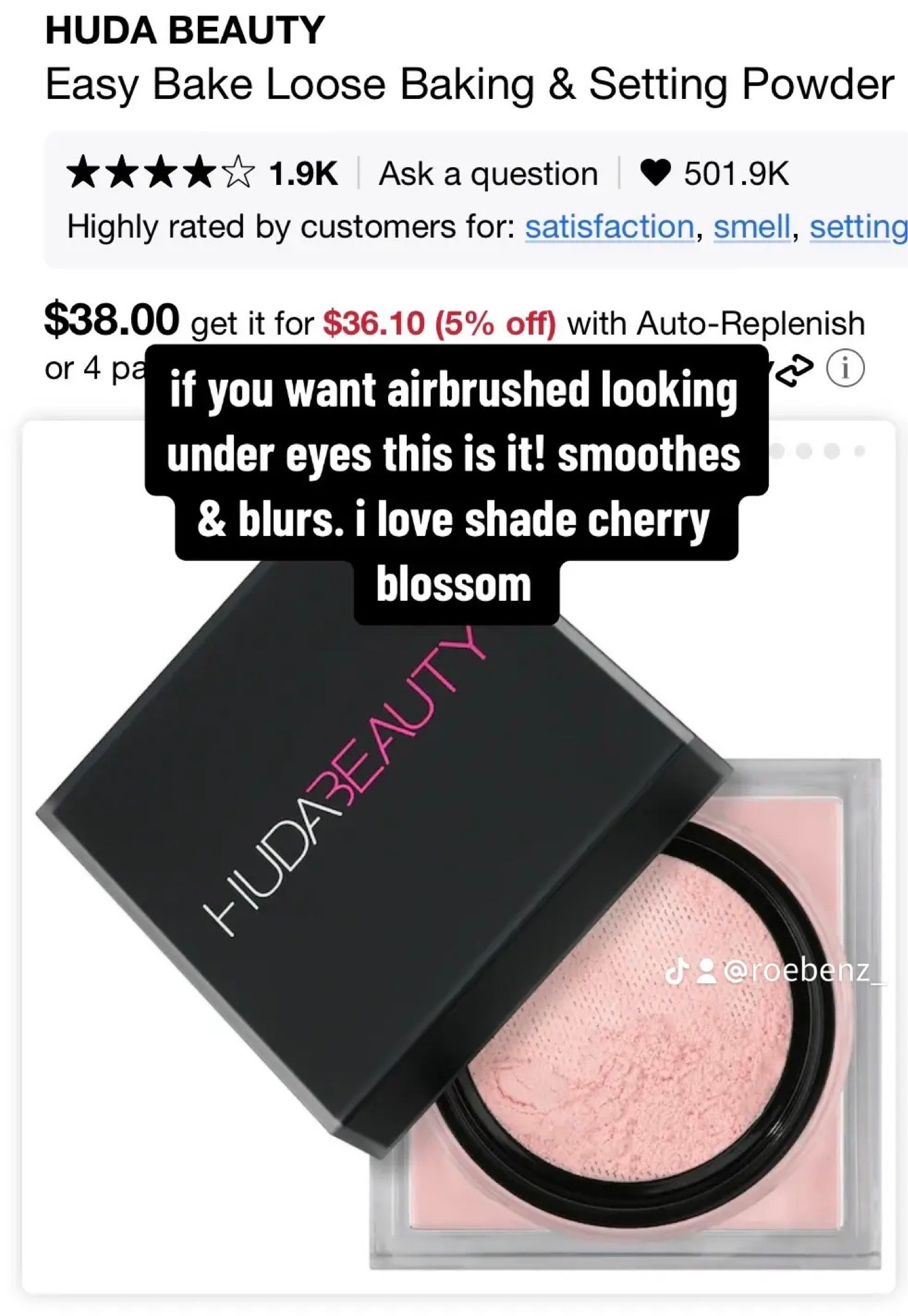 Huda Beauty baking and setting powder

sephora sale
makeup 
beauty 
gifts for her 
Christmas gifts 

#LTKGiftGuide #LTKHolidaySale #LTKbeauty