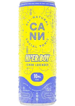 Cann HI'ER BOY THC 10mg Lemon Lavender | THC Beverages by Cann Social Tonics | 12oz | Texas Award Winning | Total Wine