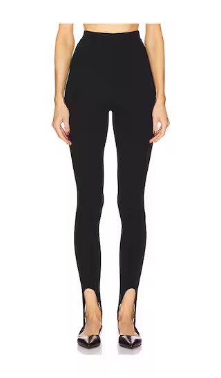 Hayleigh Stirrup Pant in Black | Revolve Clothing (Global)