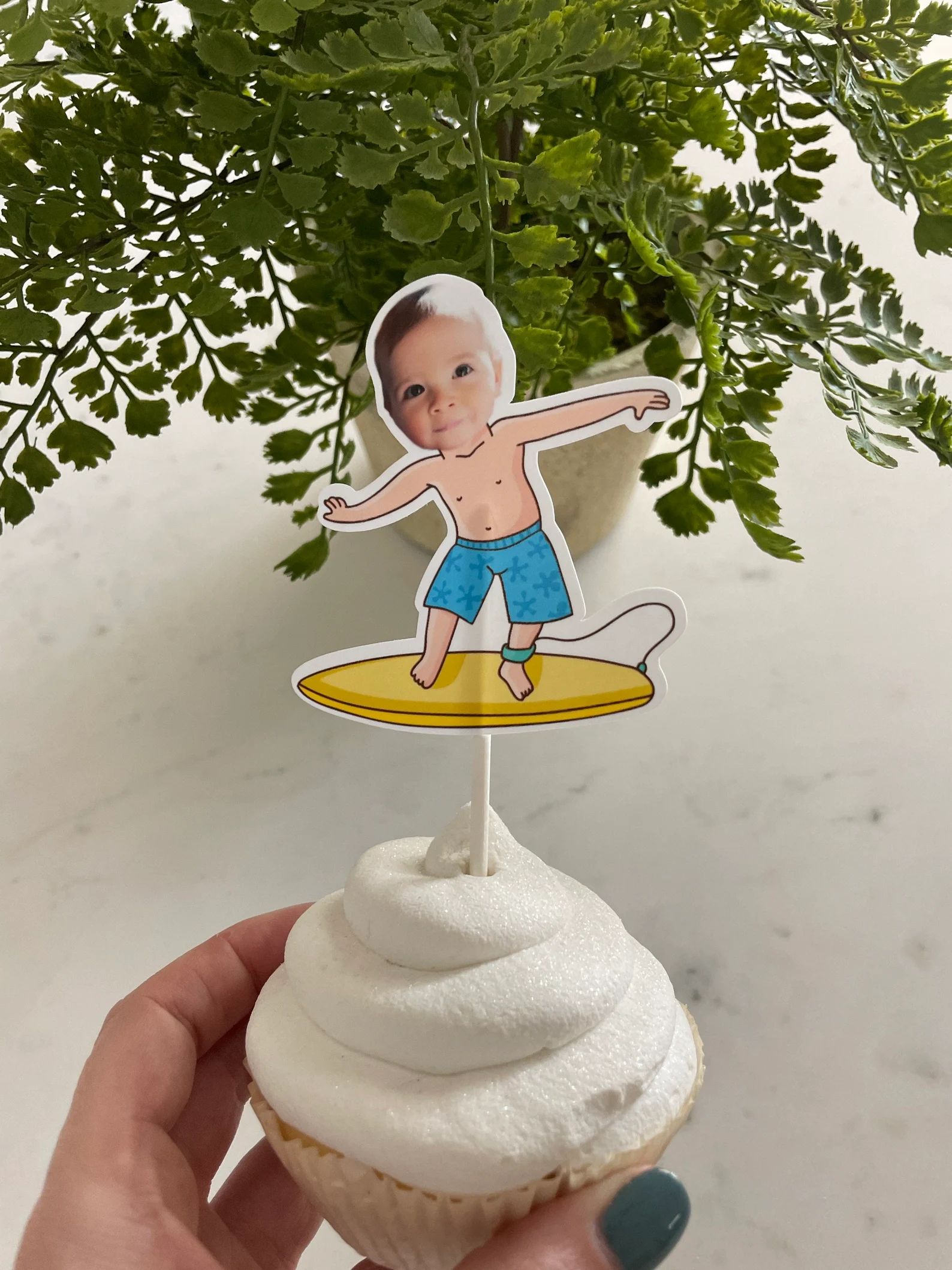 SURFER BOY Photo Cupcake Topper Face Cupcake Toppers Boys | Etsy | Etsy (US)