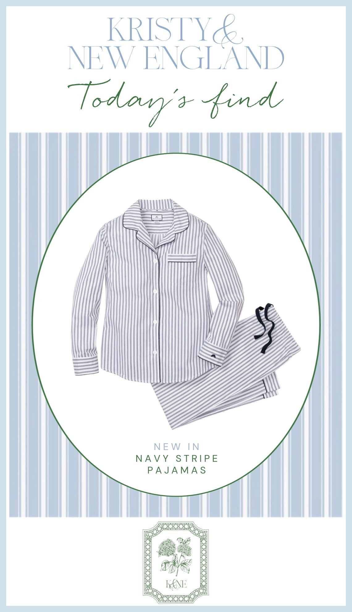 Navy striped pajama set —a classic!

#LTKSummerEdit
