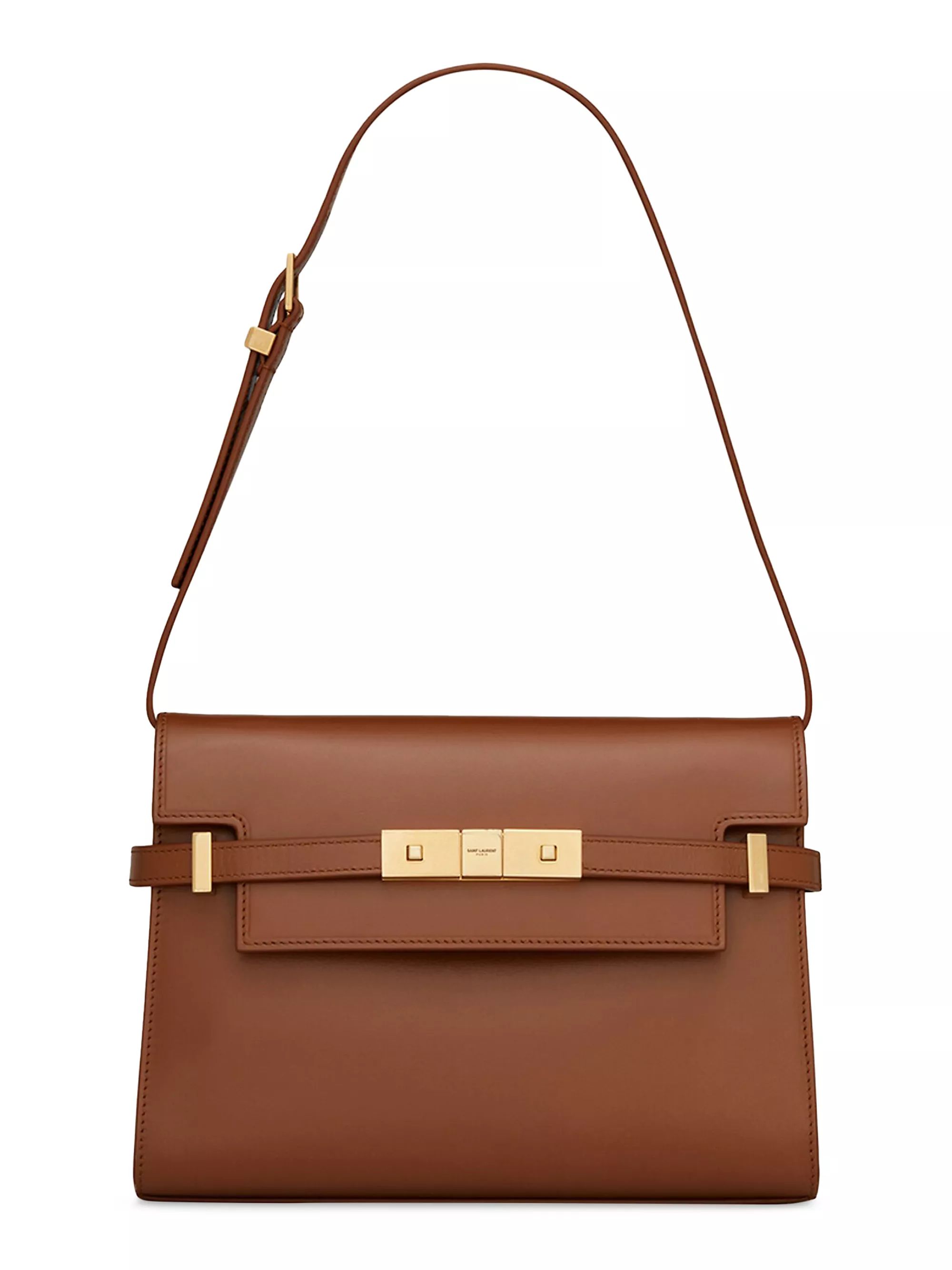 Manhattan Small Shoulder Bag In Box Saint Laurent Leather | Saks Fifth Avenue