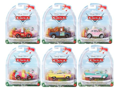 Disney Pixar Cars Easter Diecast Vehicles, 6-Pack Collection, Lightning McQueen, Mater, Holiday Theme HTY61-963C | Amazon (US)