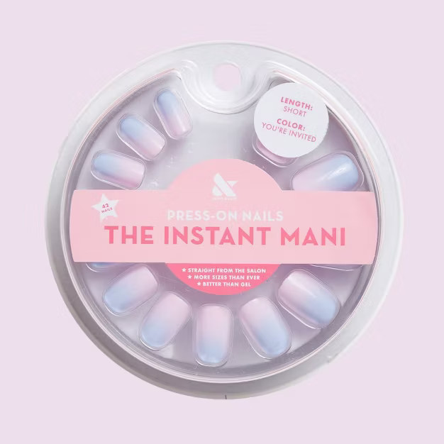 Olive & June Press-On Fake Nail - Squoval - Lavender Dream - S - 42ct | Target