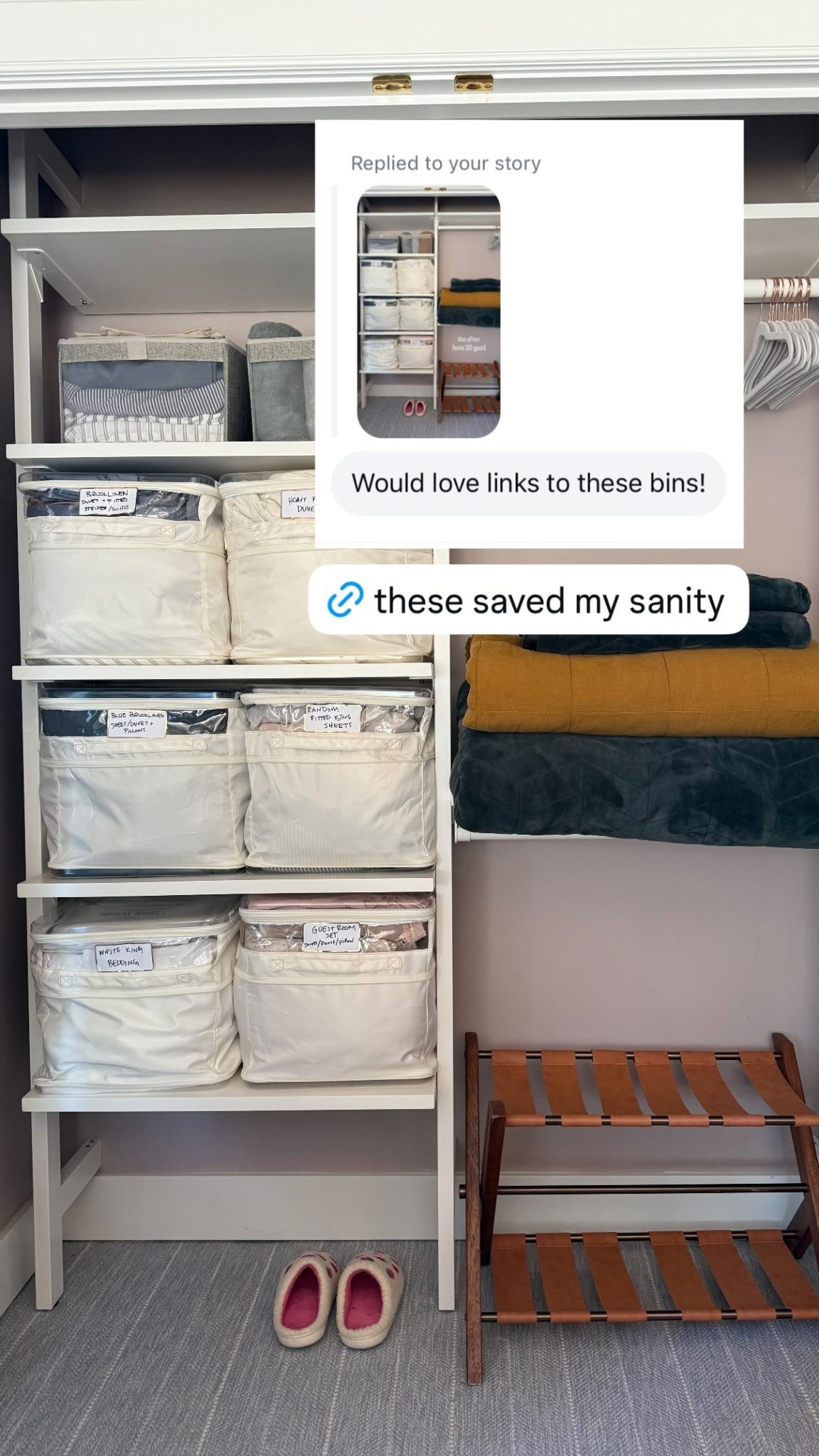 These storage bins are 💯 #organizing