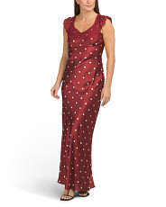 Satin Dot Maxi Dress | Casual Dresses  | Marshalls | Marshalls