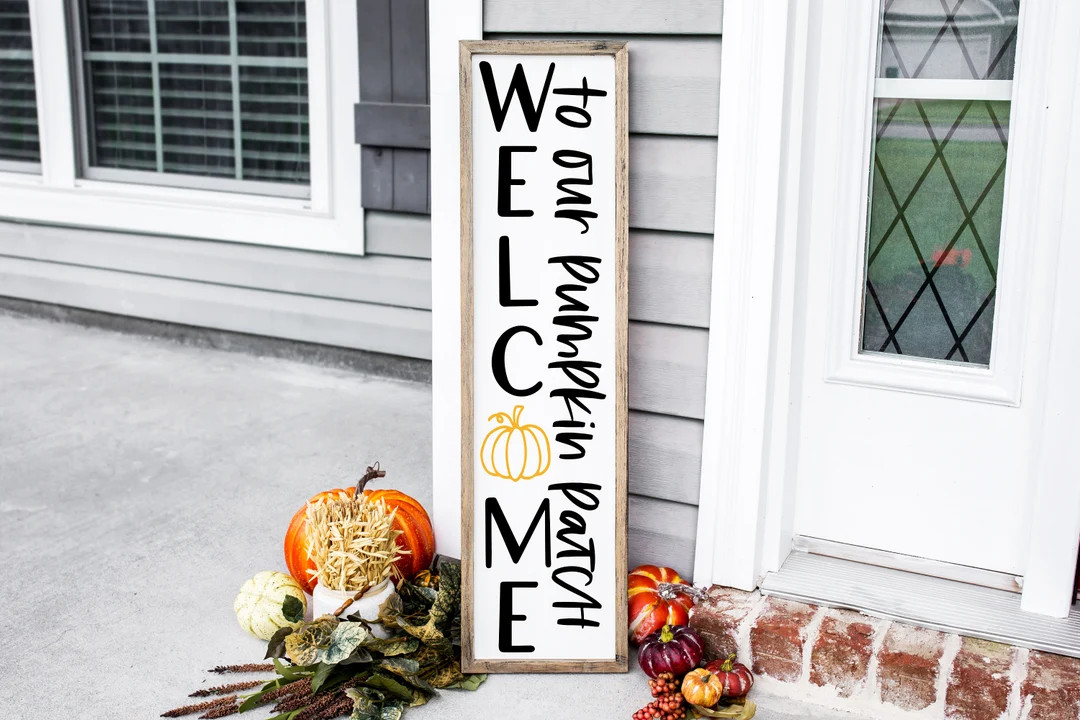 Welcome to Our Pumpkin Patch  Fall Decor - Etsy | Etsy (US)