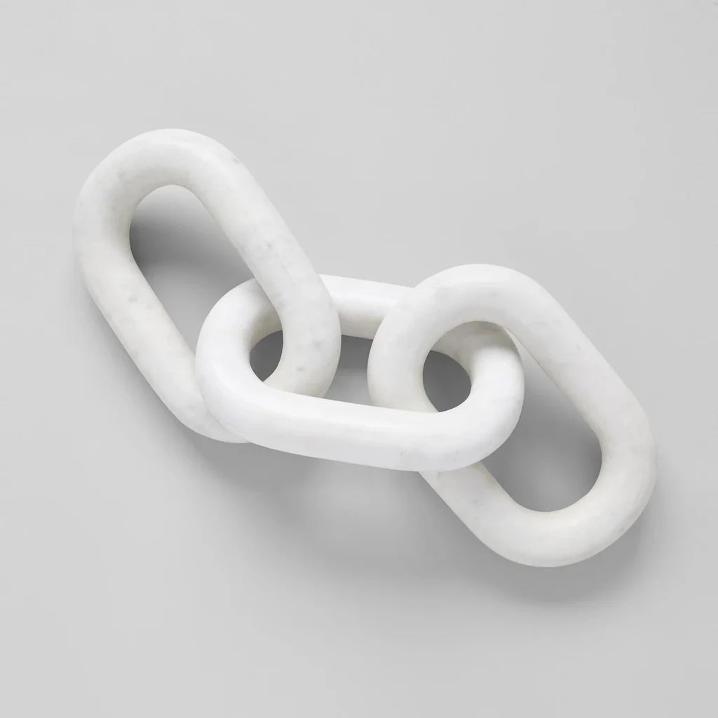 White Marble Chain, Large 3-link | Bloomist