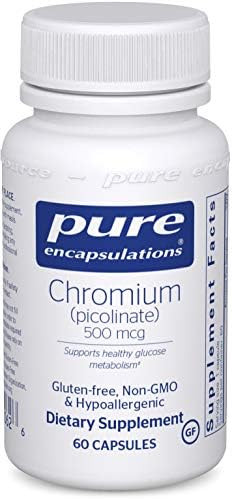 Pure Encapsulations - Chromium (Picolinate) 500 mcg - Hypoallergenic Support for Healthy Lipid an... | Amazon (US)