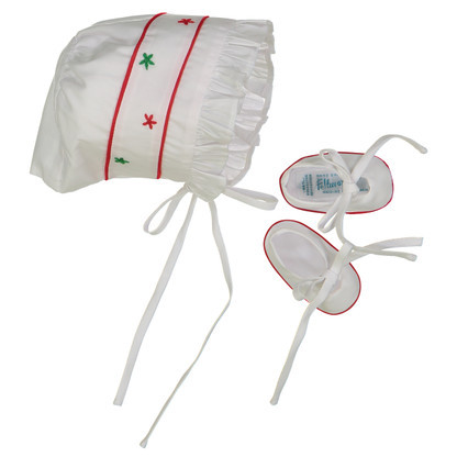 Girls Holiday Bonnet & Booties Doll Set | Feltman Brothers
