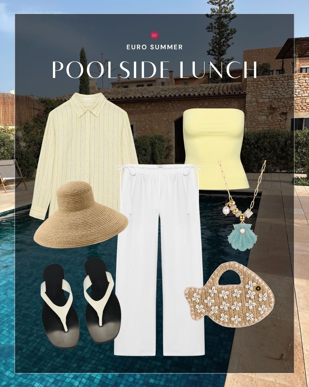 Euro Summer: Poolside Lunch! Use CODE: 15LUCY for Thatch code! 💛🐚

#LTKstorytime #LTKSeasonal