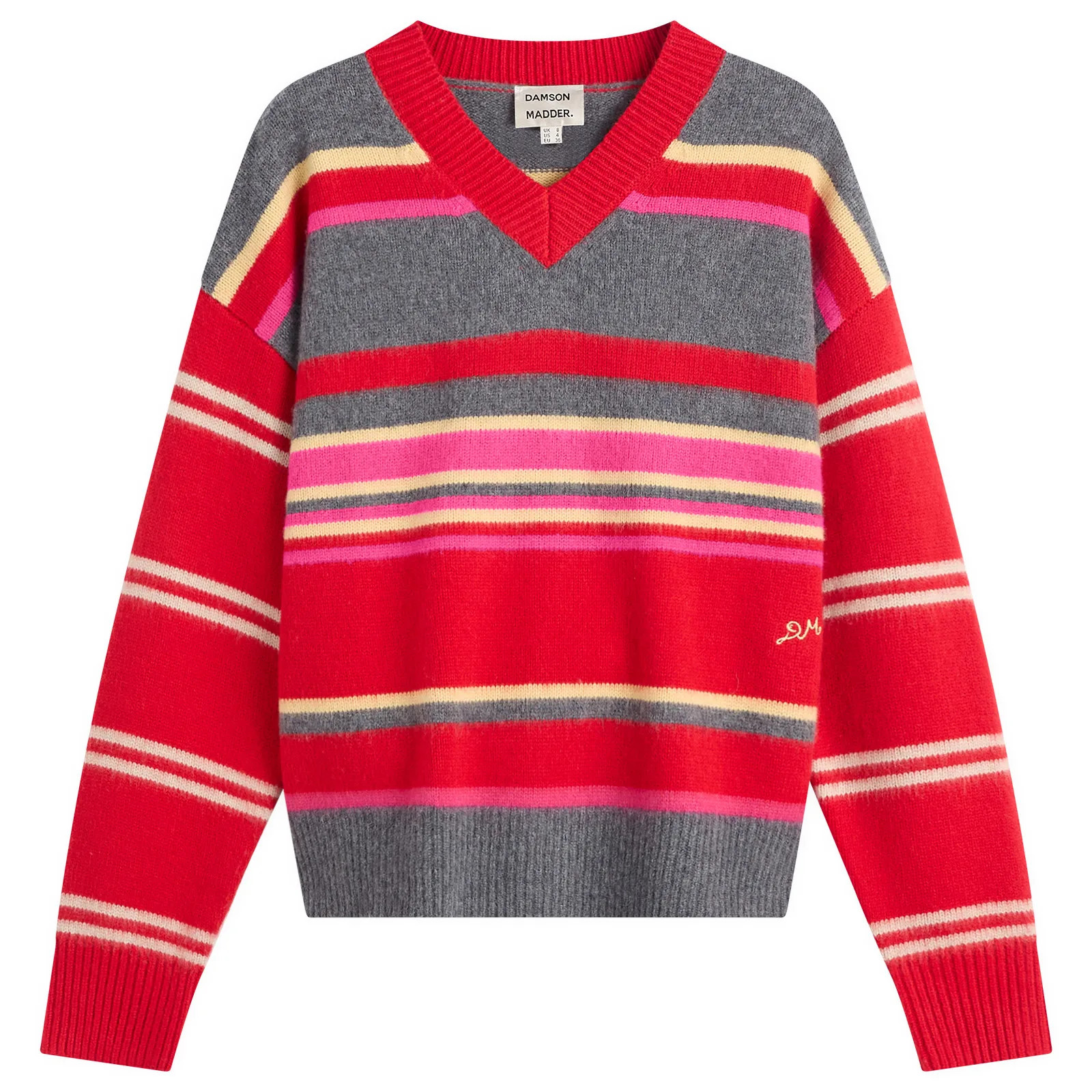 Damson Madder Rene V Jumper | END. Clothing