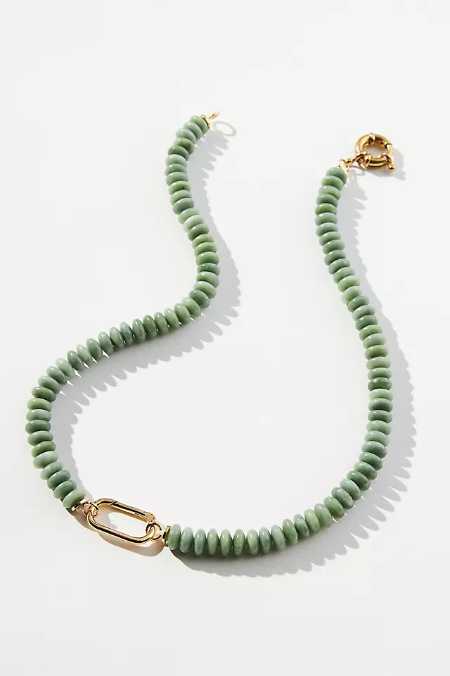 Beaded Gold-Clasp Necklace | Anthropologie (US)