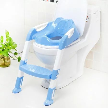 JPTtrading Potty Training Seat with Step Ladder Children s Comfortable Safety Foldable Toilet Seat w | Walmart (US)