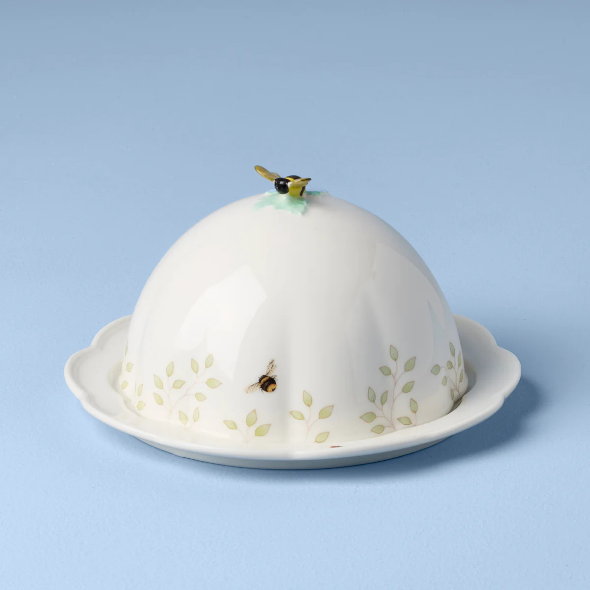 Butterfly Meadow Covered Butter Dish | Lenox