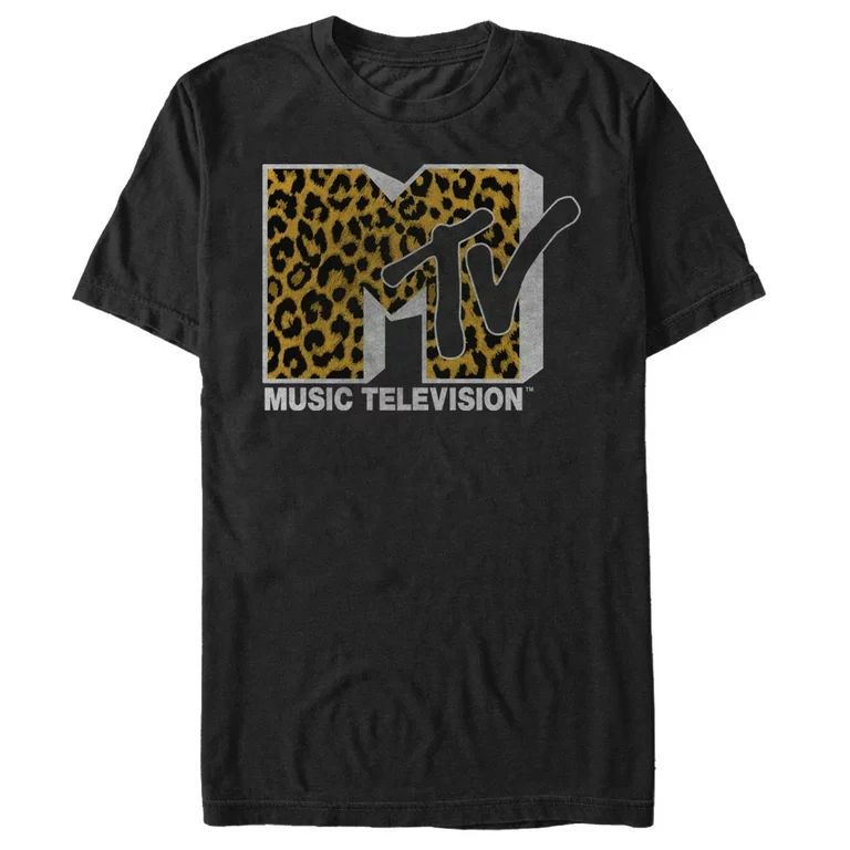 MTV Men's Cheetah Print Logo T-Shirt | Walmart (US)