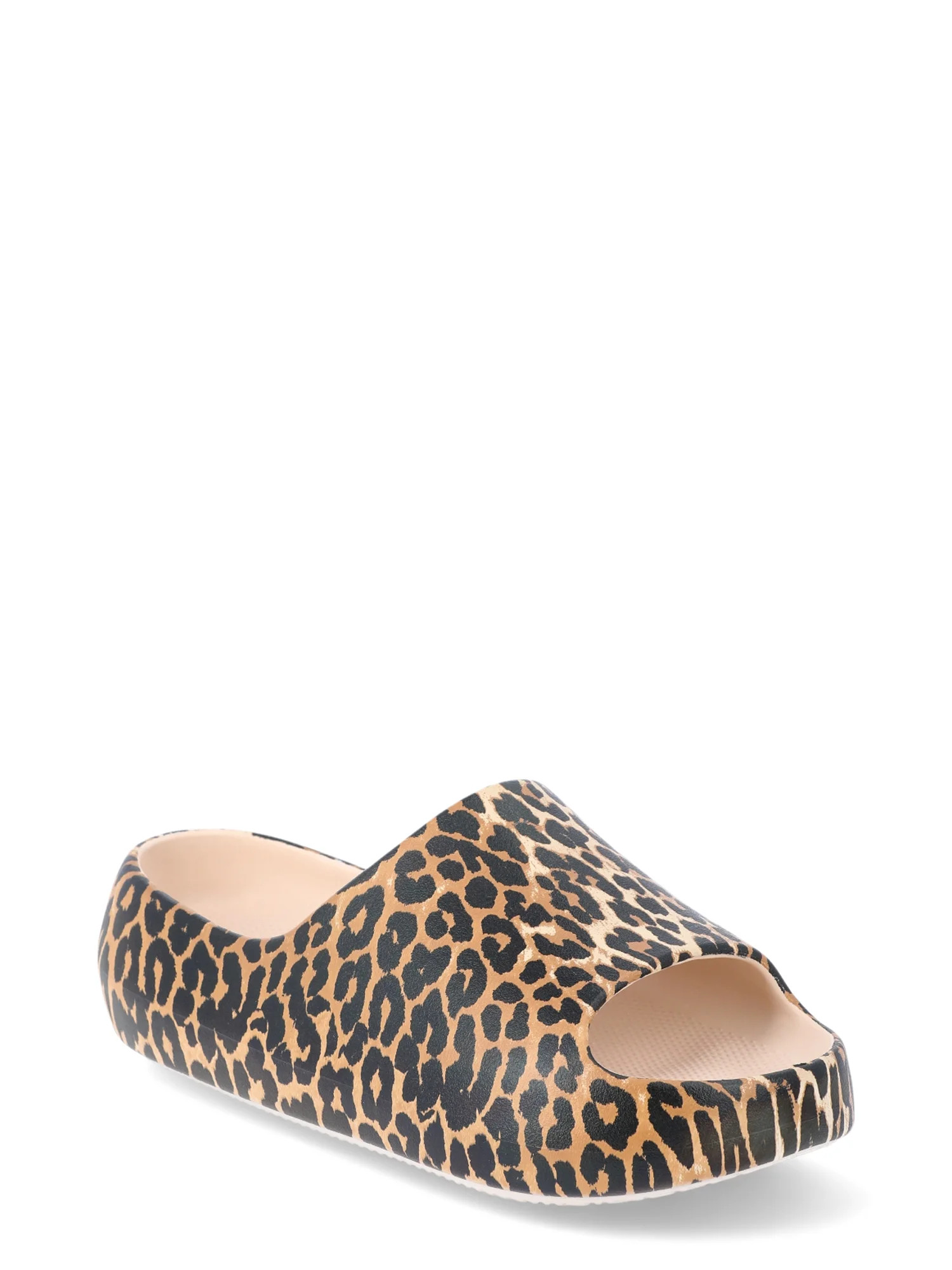 No Boundaries Women's Platform Comfort Slide Sandals | Walmart (US)