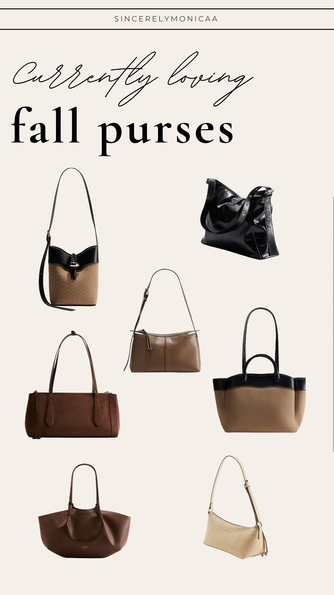 Brown, pleather, bags for fall! Love a good purse as the perfect accessory. There are all H&M and reasonable priced 🫶🏻

#LTKSeasonal #LTKStyleTip #LTKWorkwear