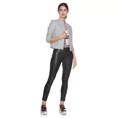 Calça Amaro Justa Leather - Feminino | Netshoes (BR)