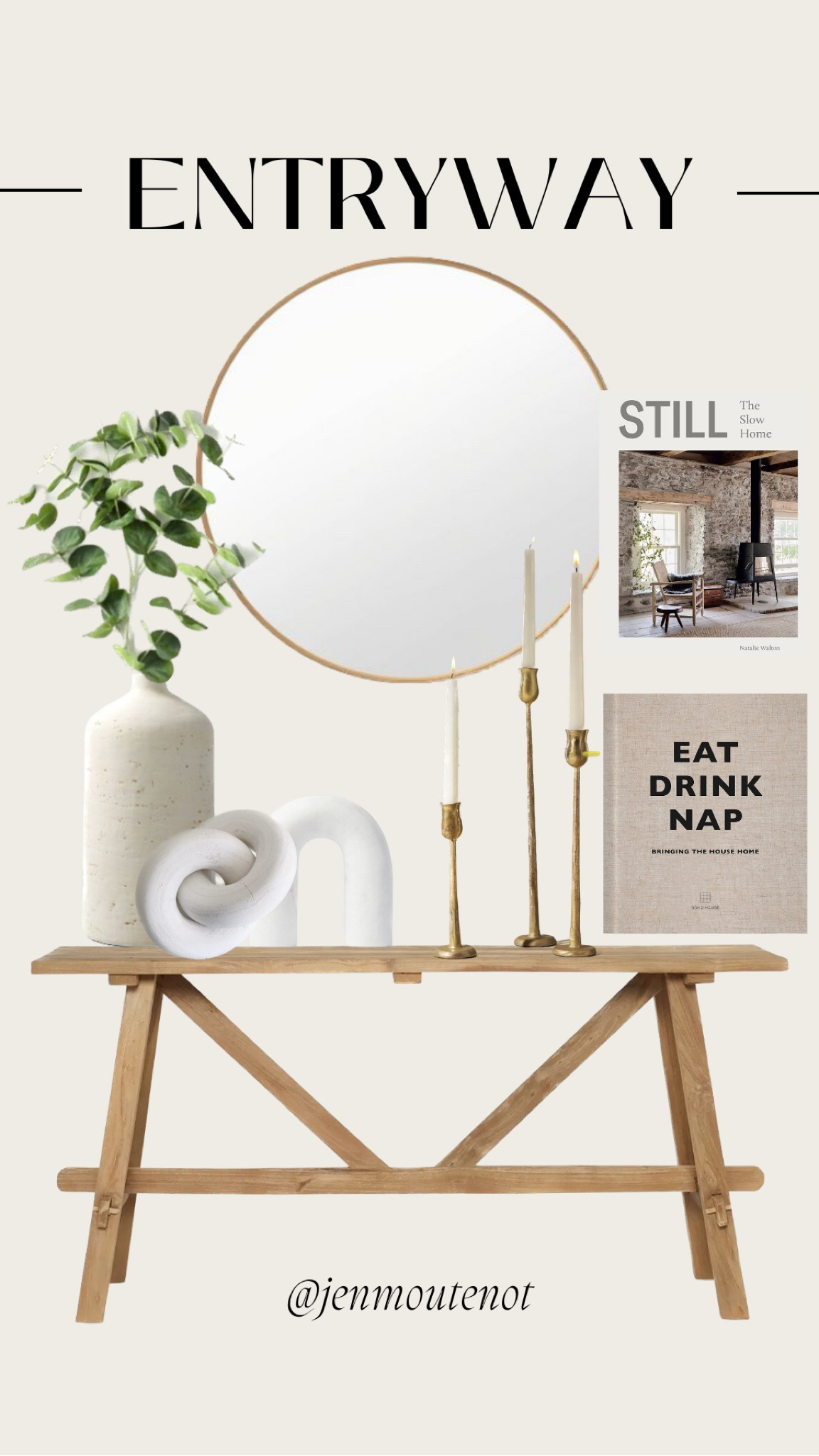 organic modern/transitional entryway - my exact pieces linked! 🪴☺️🫶🏻

#LTKFind #LTKhome #LTKunder100