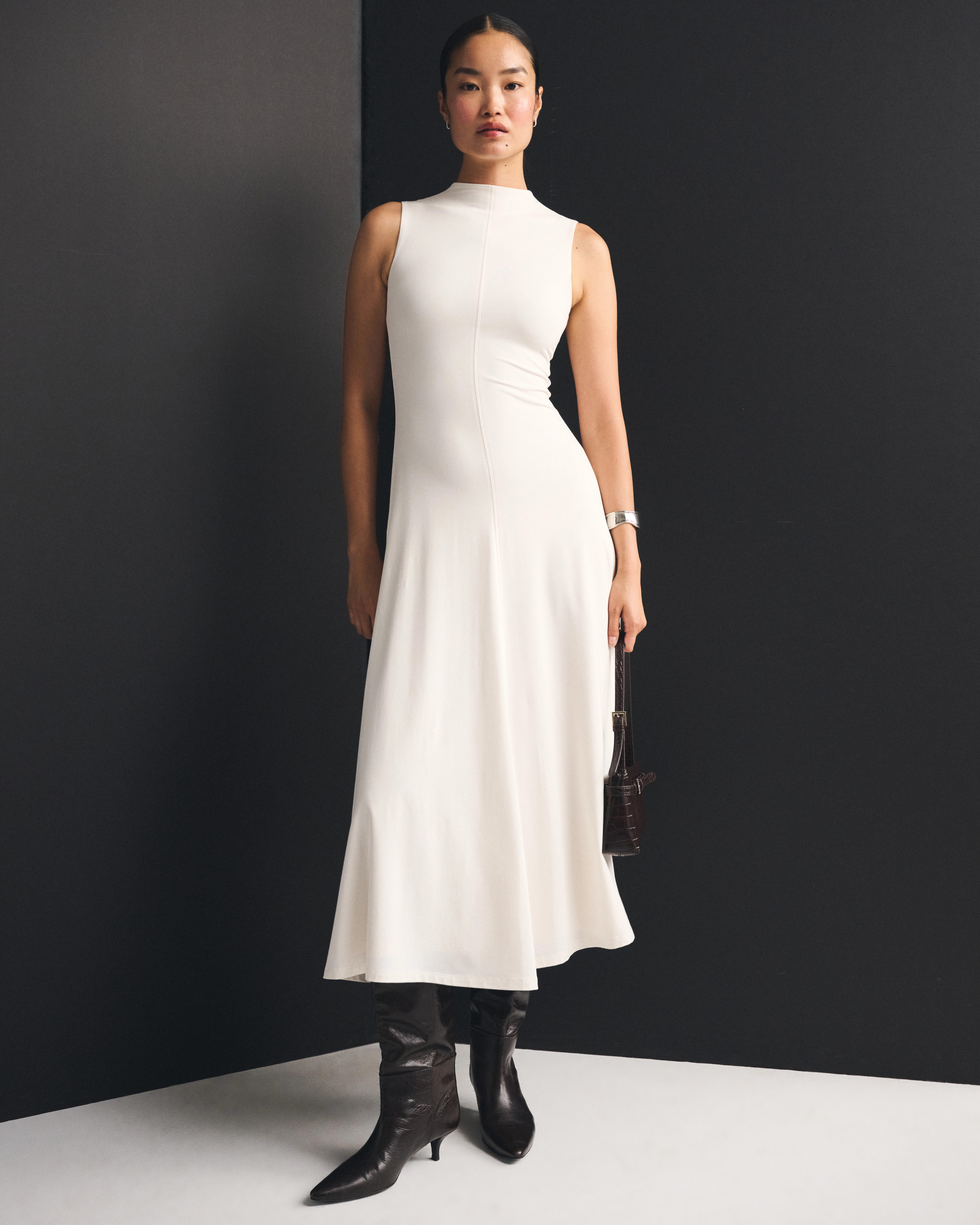 Mockneck Knit Maxi Dress | Abercrombie & Fitch (US)
