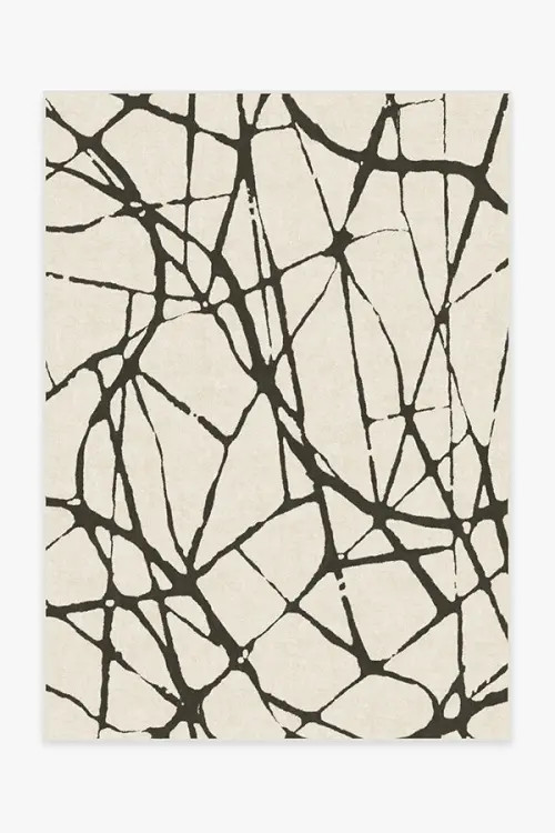 Nina Takesh Marion Black & Ivory Rug | Ruggable