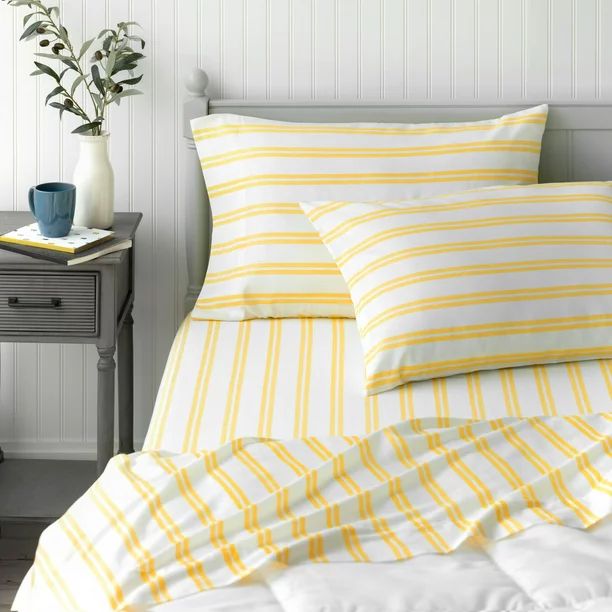 Martha Stewart Everyday Sheet Set Printed - Queen, Stripe Print - Walmart.com | Walmart (US)