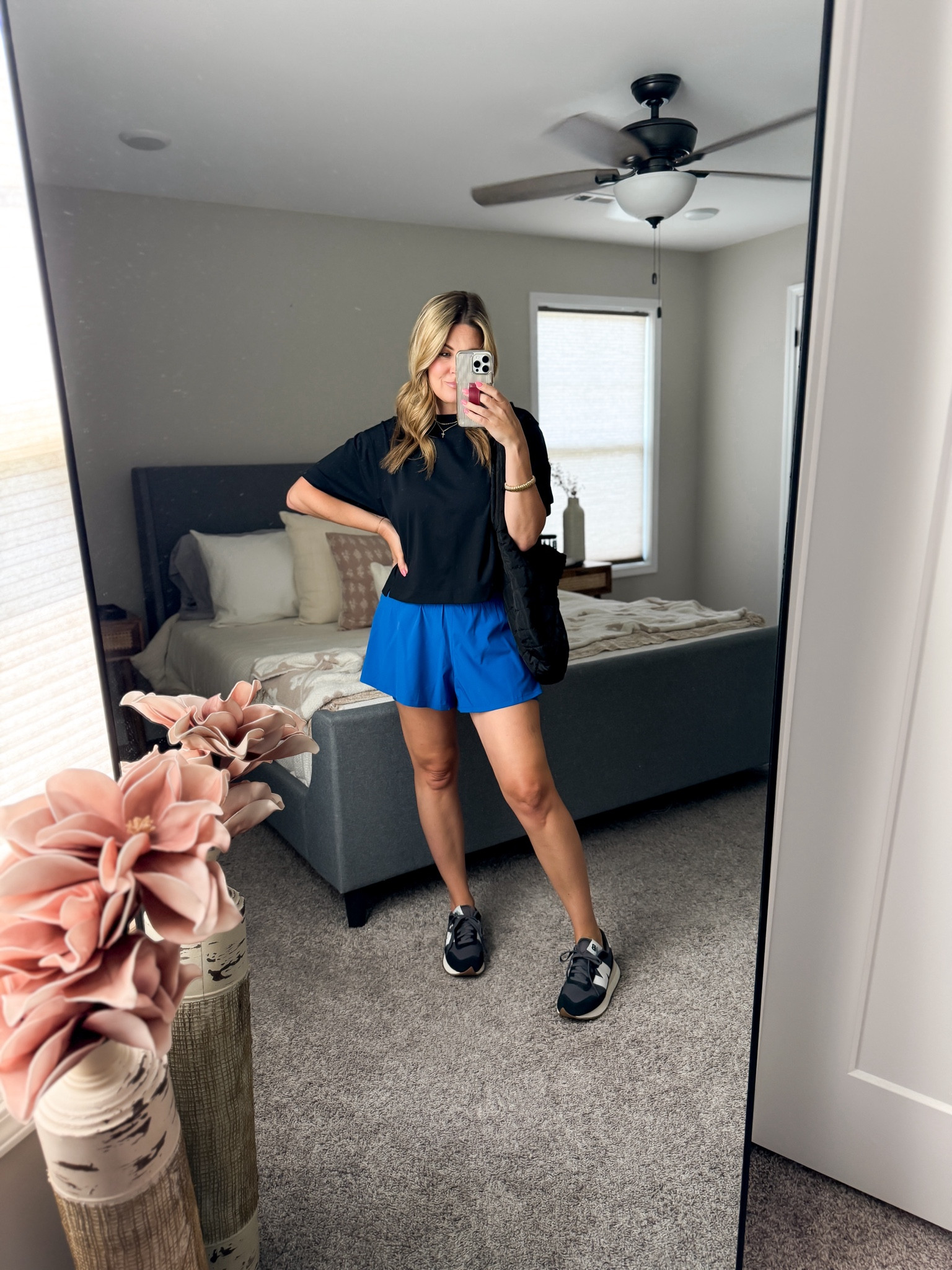 I wore these shorts a ton this summer. So good! They have a built in biker short and they don’t creep up like some others. 

#LTKActive #LTKFitness #LTKSaleAlert