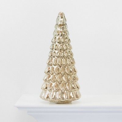 Large Mercury Glass Christmas Tree Gold - Wondershop™ | Target