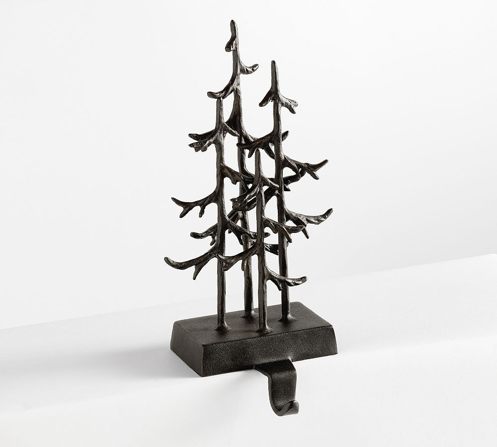 Rustic Trees Stocking Holder | Pottery Barn (US)